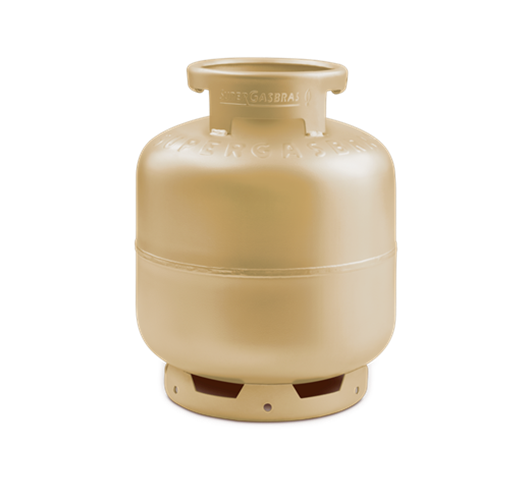 Botijão de Gás P13 cor dourado