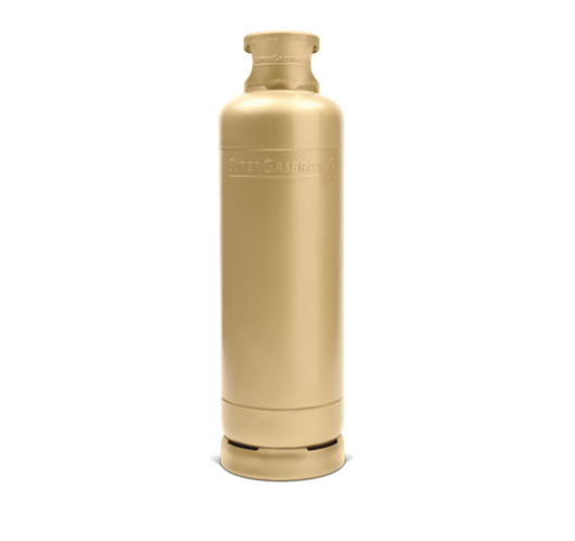 Botijão de Gás P45 cor dourado